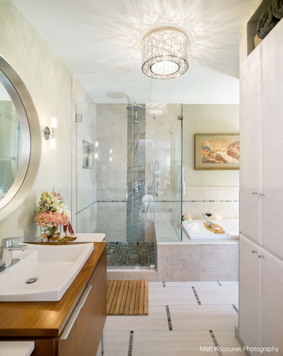 modern glam bathroom design