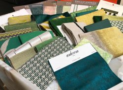 colorful fabric swatches