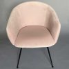 Pink Velvet Side Chair - Image 4