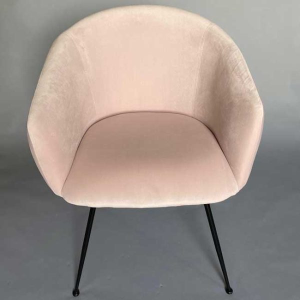 Pink Velvet Side Chair