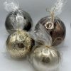 Metallic Sphere Candle, Silver - Image 5