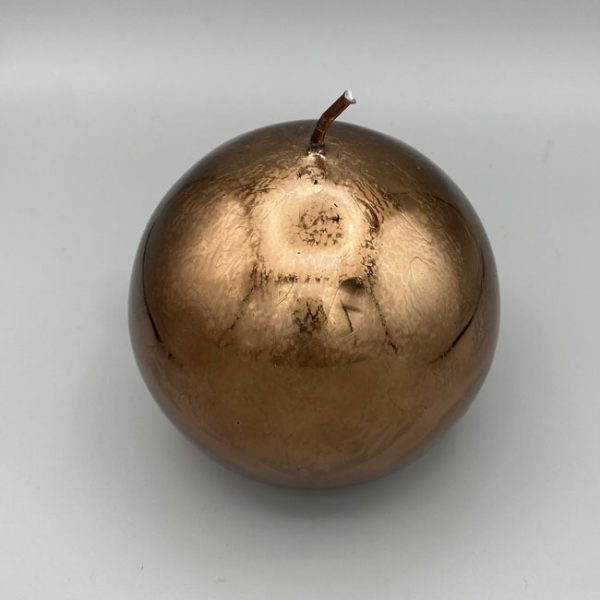 Metallic Sphere Candle, Bronze