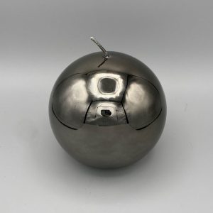 Metallic Sphere Candle, Dark Green