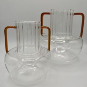 Vessel Vase, Med. -Amber