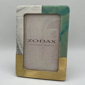 Aqua/Brass Frame 4x6
