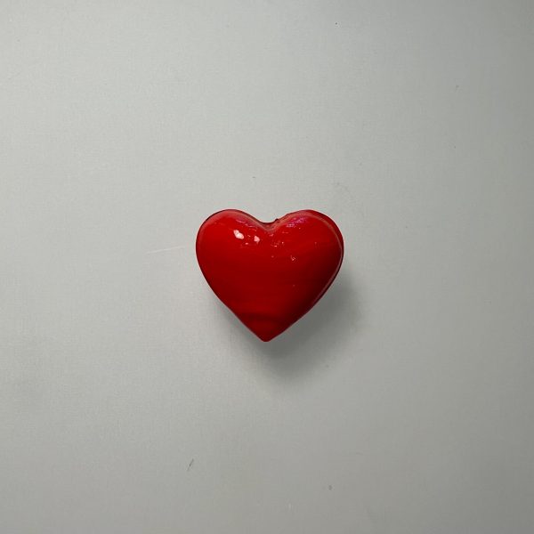 Red Glass Pocket Heart