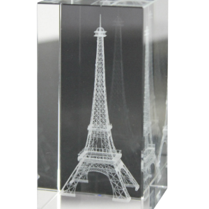 Eiffel Tower Glass Hologram