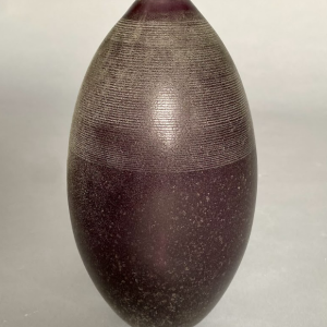 Oblong Glass Vase, Purple