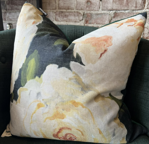 Moody Floral Pillow