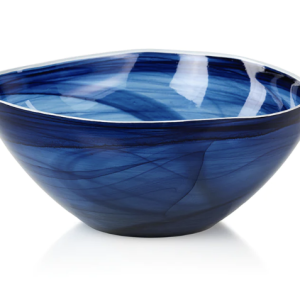 Indigo Glass Bowl, Lg.