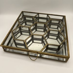 Honeycomb Box, Brass