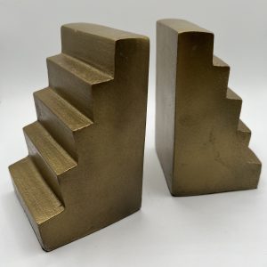 Stair Bookends, Brass