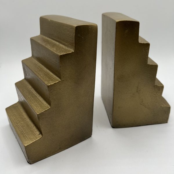 Stair Bookends, Brass